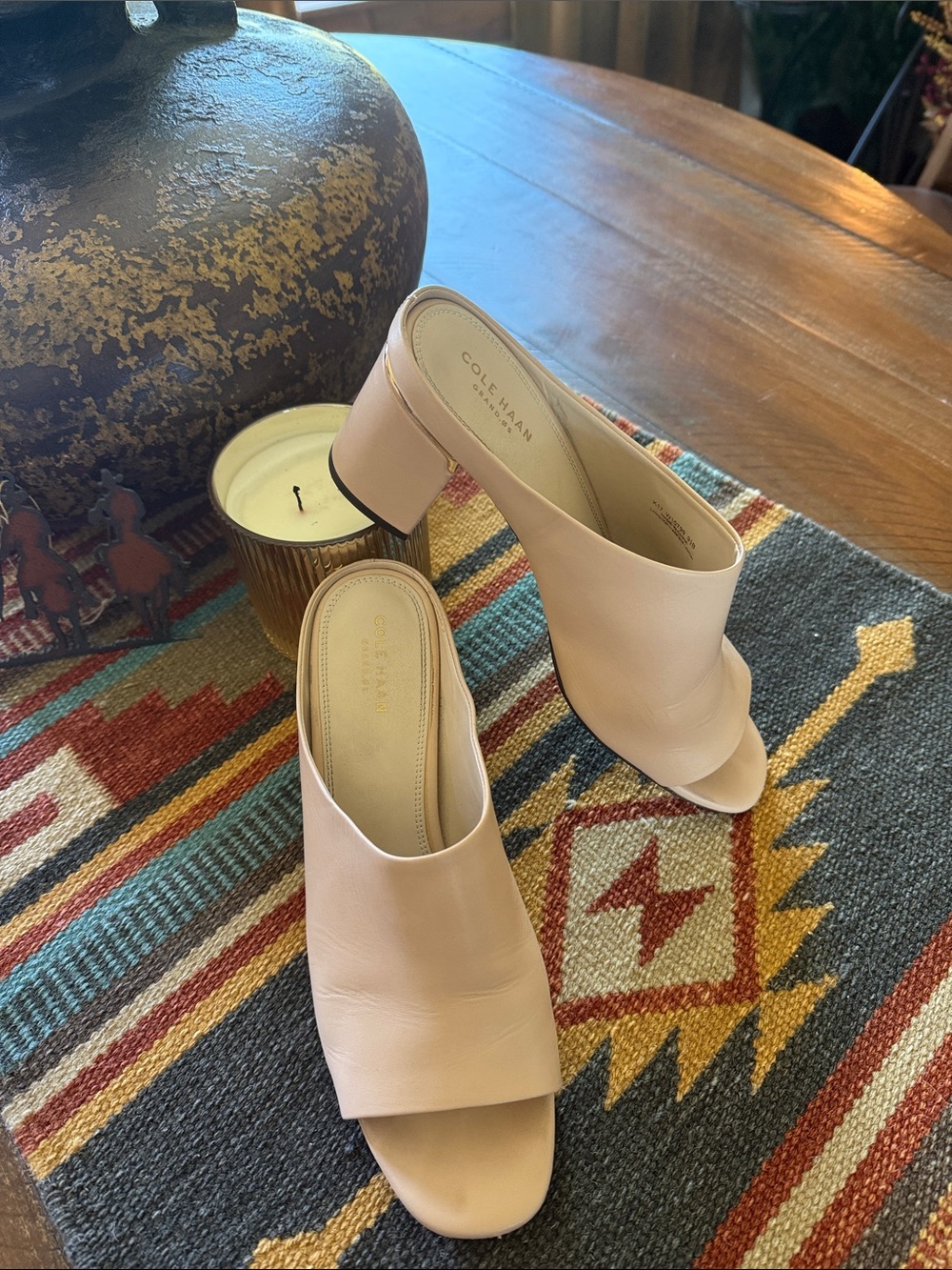 Cole Haan Women's Blush Leather Open-Toe Mule